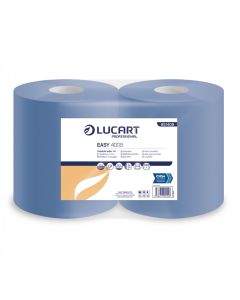 Industrial Wiping Roll, 2 Ply Blue, 2 Rolls 