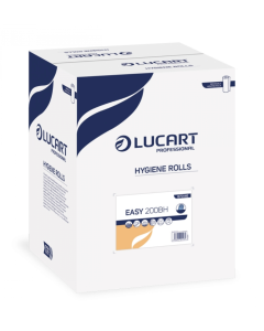 Lucart Hygiene Rolls, 20" 2 ply Blue, 12 rolls per case