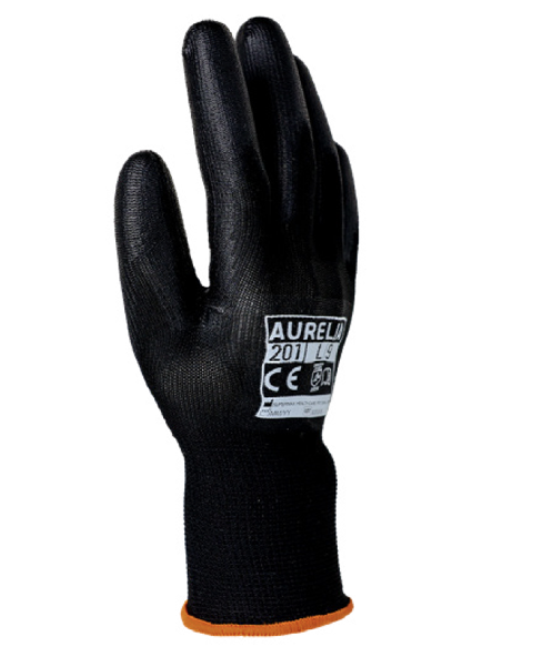 Aurelia 201 Black Polyester Glove 