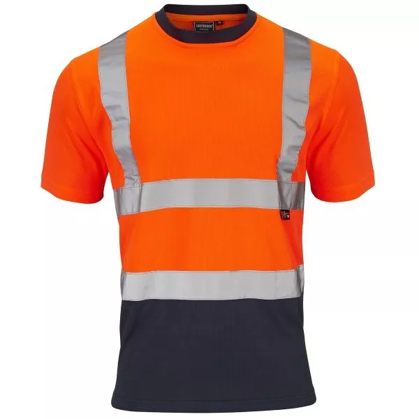 Hi Vis 2 Tone Orange T Shirt