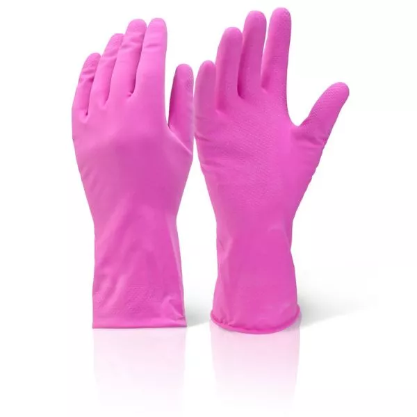 Rubber gloves pink