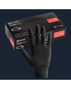 Nitrylex Black Nitrile Gloves x 100