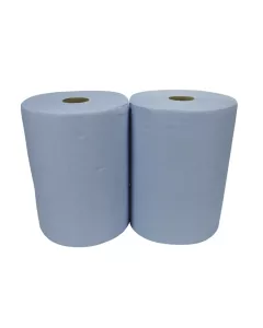 3 Ply Blue Industrial Paper Roll x 2