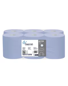 Blue Paper Roll, 6 rolls per case, 120 metres per roll