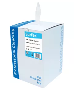 Low Lint Cloth Wipes, 200 cloths per box