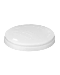 Paper White Hot Cup Lid 12-16oz x 1000