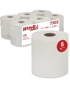 WYPALL L20 Wiping Paper Centrefeed White 7303