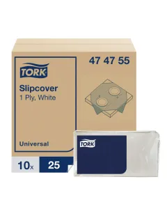 Tork White Tablecloths 90x90cm