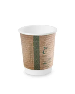 8oz double wall brown kraft cup, 79-Series