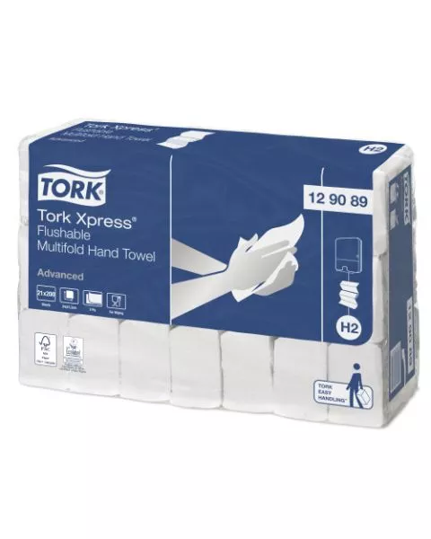 Tork Xpress Flushable Multifold Hand Towel, 129089