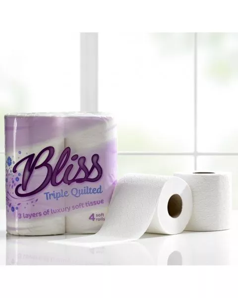Bliss 3 Ply Luxury Toilet Rolls 