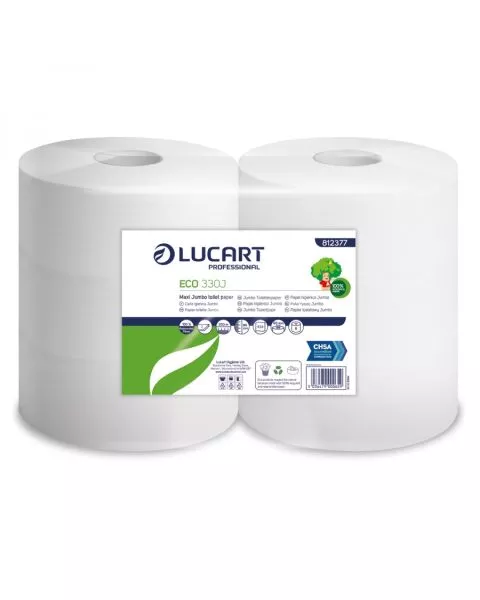 Bulk Buy Jumbo Toilet Roll, 300 metres per roll, 6 rolls per case, 80 cases Per Pallet
