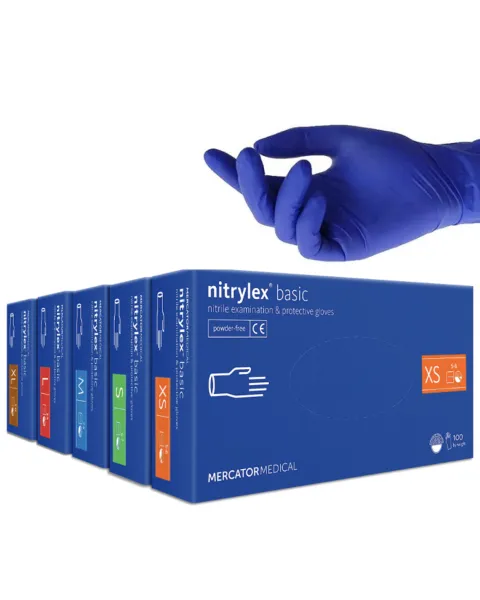 Nitrylex Blue Nitrile Gloves x 100