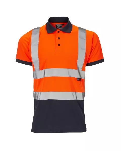 Supertouch Hi-Vis 2 Tone Orange Polo Shirt