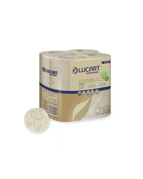 Lucart EcoNatural Conventional Toilet Rolls x 64 Rolls