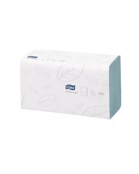 TORK SINGLEFOLD HAND TOWEL, 2 Ply Blue Hand Towels, Cases of 3750 Sheets