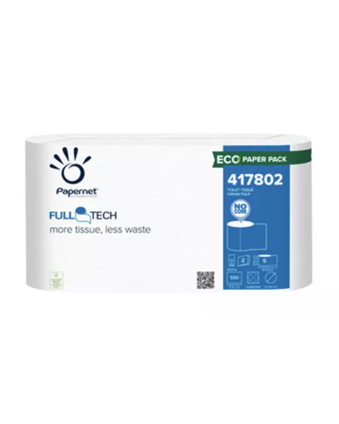Papernet Full Tech Toilet Roll, 2 ply, 411189