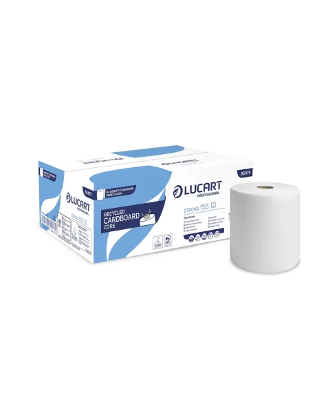 Strong 155 ID Roll Tower White x 6 (CARDBOARD CORE)