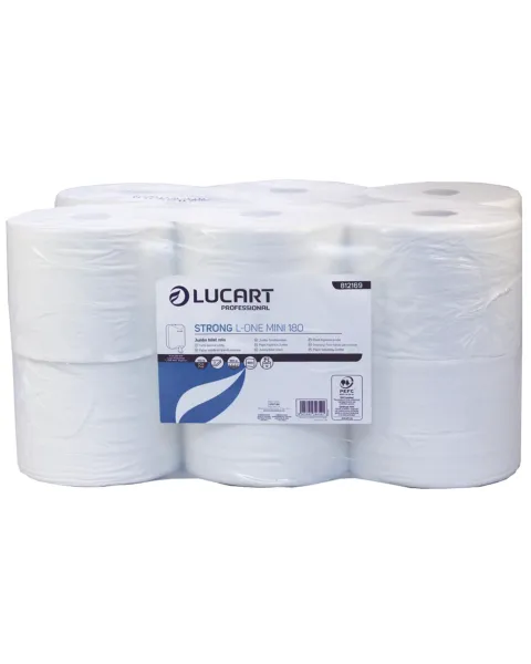 White L-One Centre Pull Toilet Roll x 12