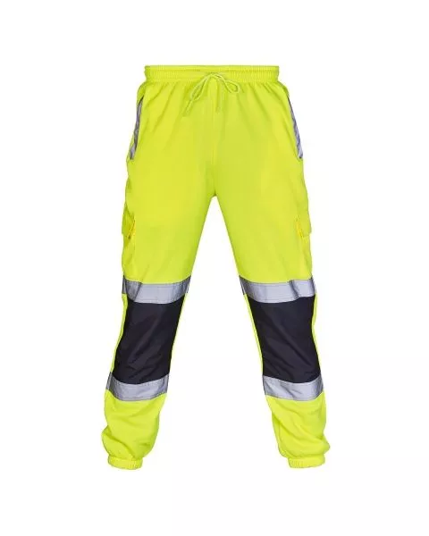 Hi Vis Yellow 2 Tone Jogging Bottoms