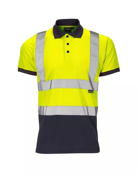 Supertouch Hi-Vis 2 Tone Yellow Polo Shirt