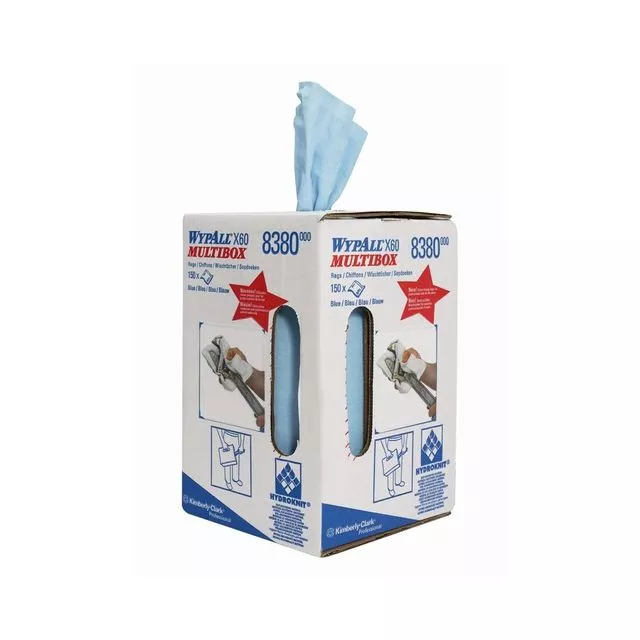Wypall X60 Multibox Blue Roll 150 Sheet 8380