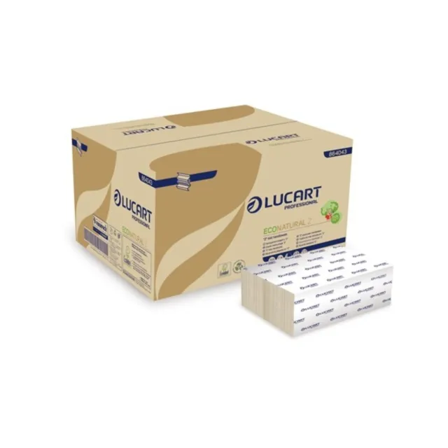 Lucart EcoNatural Paper Hand Towels, 3,800 per case