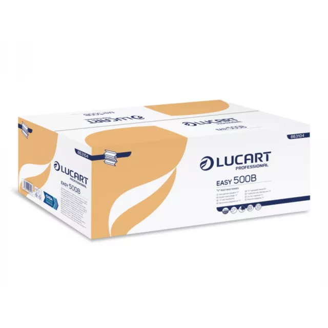 Lucart Blue V-Fold Hand Towel