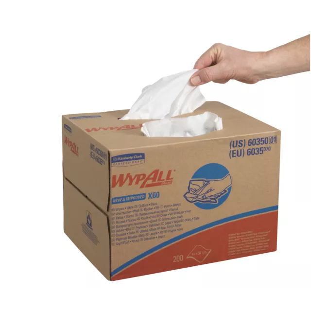 Kimberly Clark - WYPALL* X60 Cloths - BRAG * Box / White