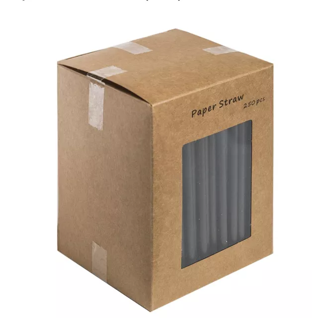 Cocktail Straws, Black, 5.5"