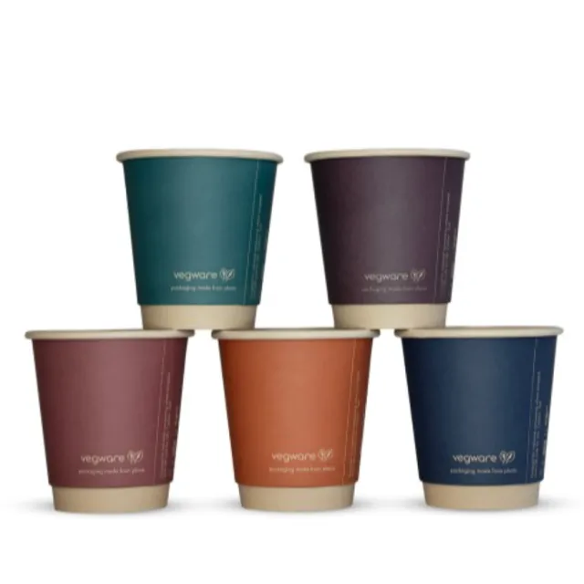 Vegware 8oz Feel Snug Double Wall Hot Cups
