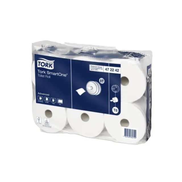 Tork Smart One (T8) Toilet Rolls, 6 Rolls per case