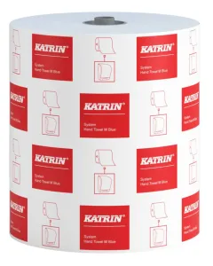 460218 Katrin Dispenser Paper Towel Roll System Medium 1-Ply, Blue