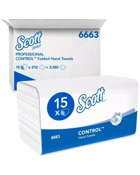 Scott Performance V-Fold Hand Towel, 6663
