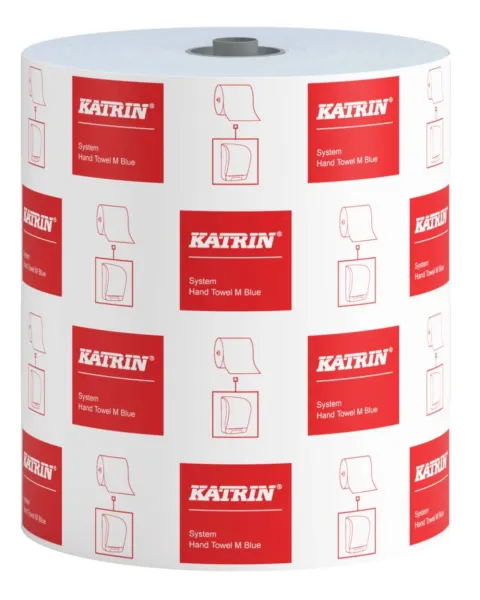 460218 Katrin Dispenser Paper Towel Roll System Medium 1-Ply, Blue